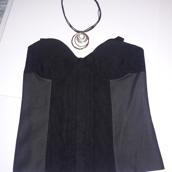 TOP TAHARI BUSTIER STRAPLESS NWT BEAUTIFUL!! - Picture 2 of 8